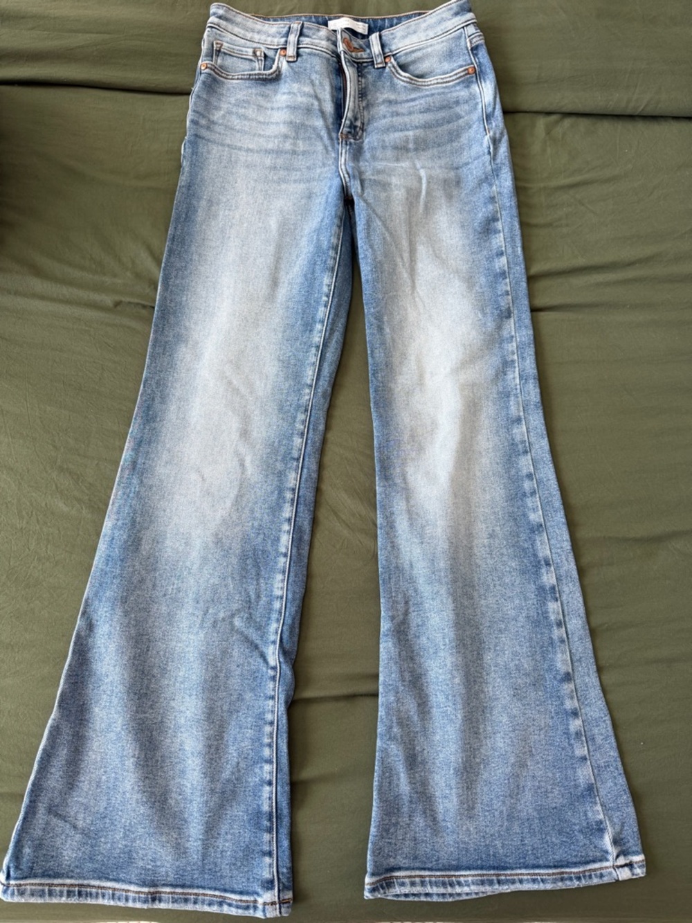 LC Lauren Conrad Light Blue Flared Jeans